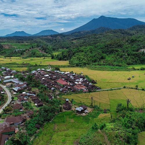 Village from aerial photo