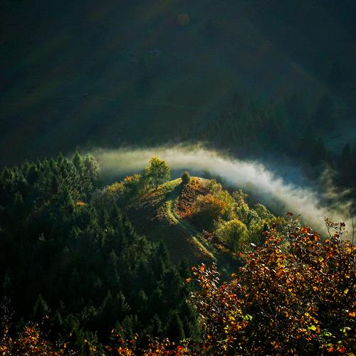 Italian autumn sunrise