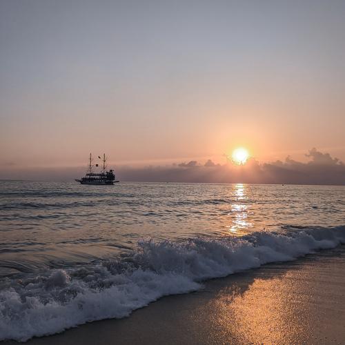 Sunset and sea