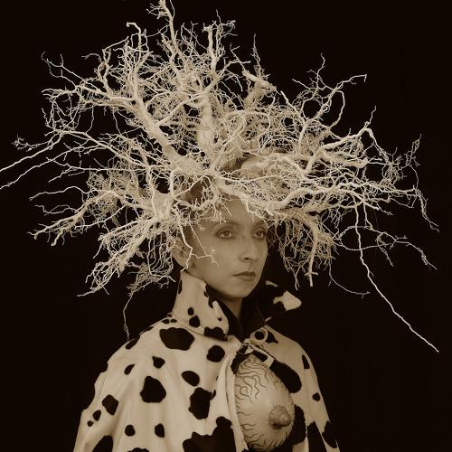 Женщина с отросшими корнями.A woman with regrown roots.