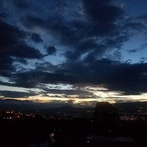 Night foreshadowing rain