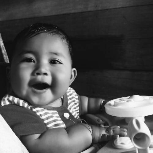 Black and white Children