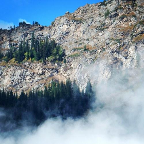 Misty mountains
