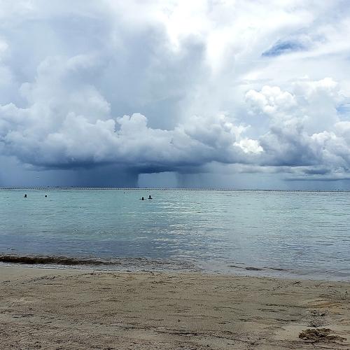 Tormenta en playa del carmen