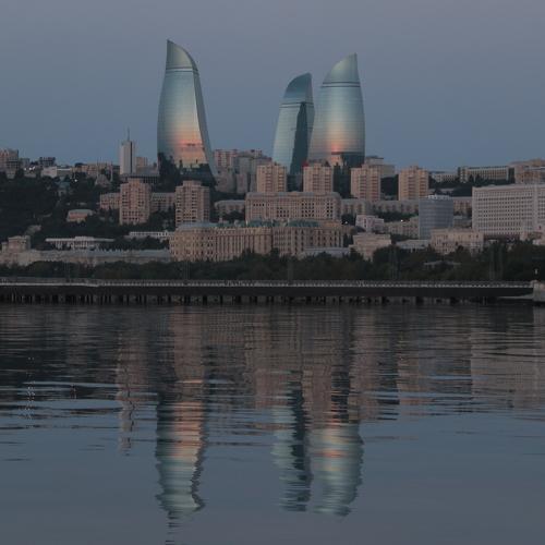 Morning Baku Boulevard year 2017