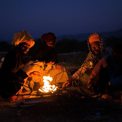 Morning time at pushkar rajasthan
