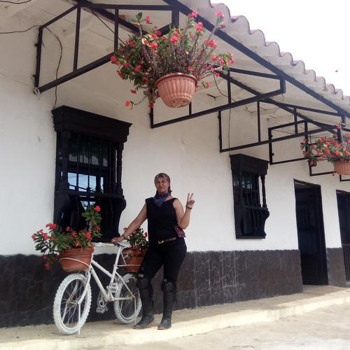 Paisaje: Con bicicleta antigua