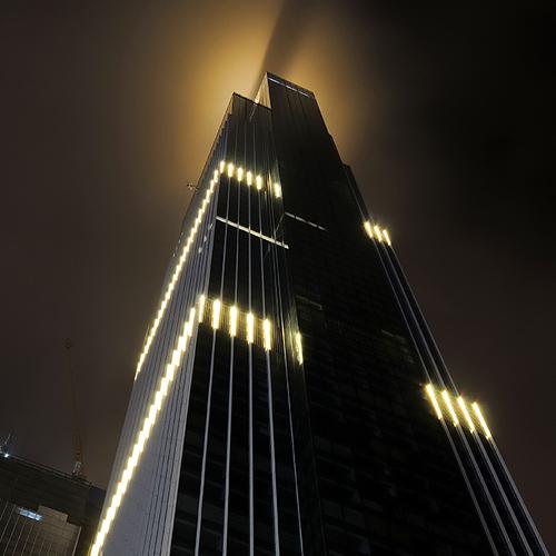 A Skyscraper In Fog, Moscow City