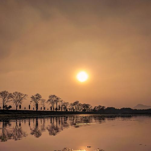 Winter sunset