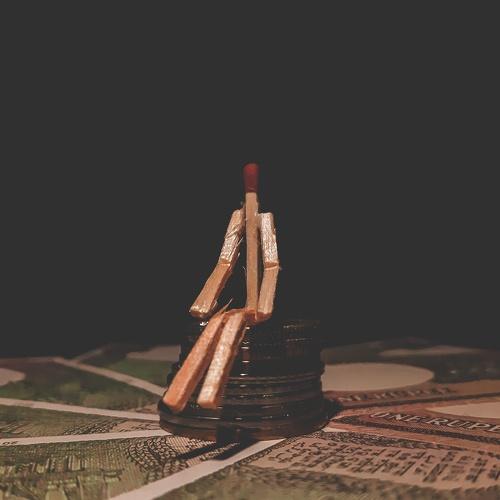 Mobile creative matchstick photography