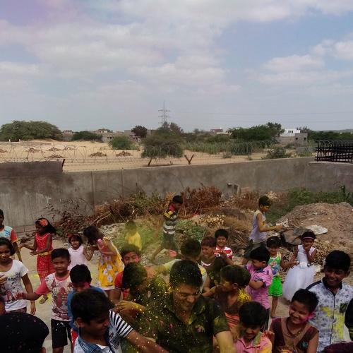 Playing Holi