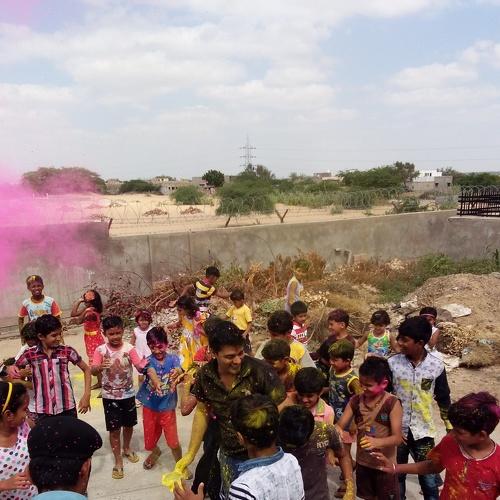 Playing Holi