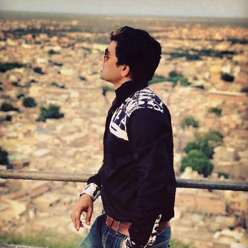 At top of mountain in Barmer (Rajasthan), searching someone.!!!