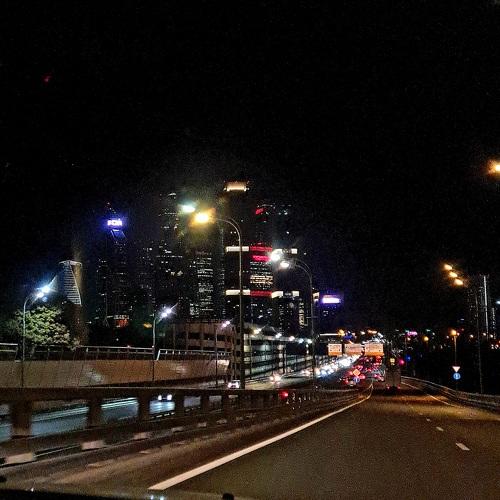 Night Moscow city