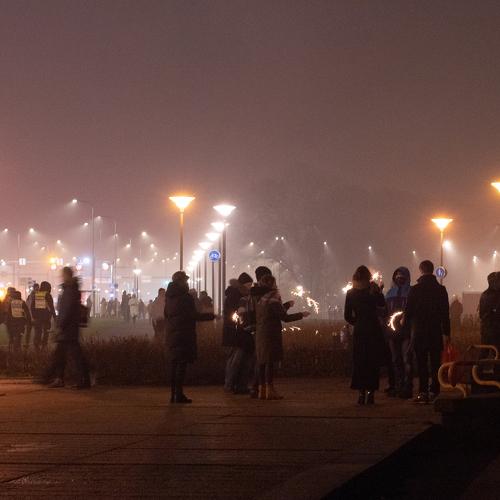 Street Activity(in the fog)