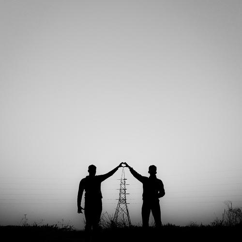 Black and white