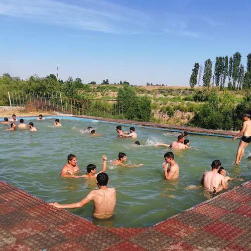 Sulfur pool.