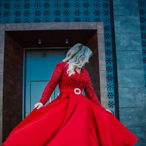 Girl in red