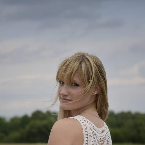 Woman  in a field