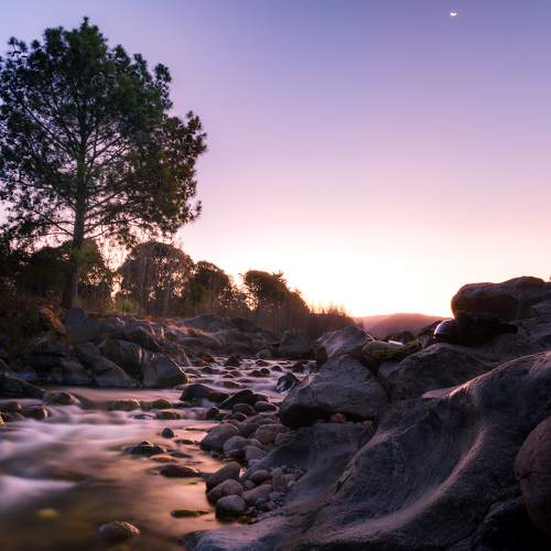 Atardecer iluminado