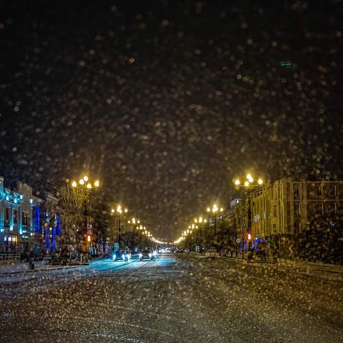 Зима в городе Ха