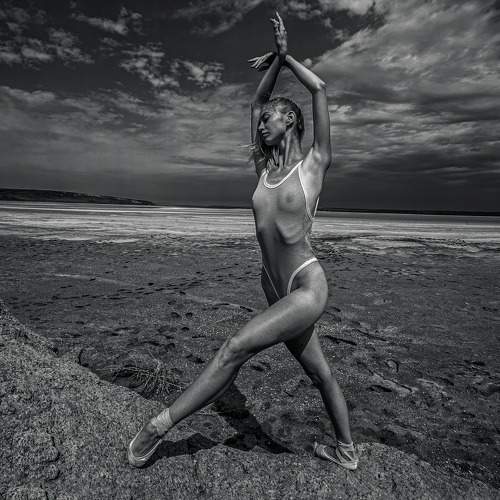 Ballerina and sky