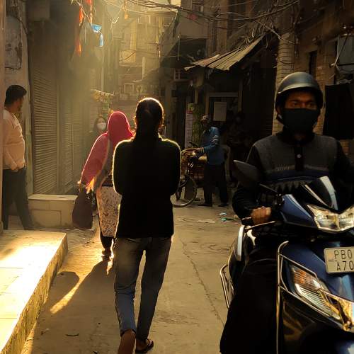Streets of Amritsar in Golden hour