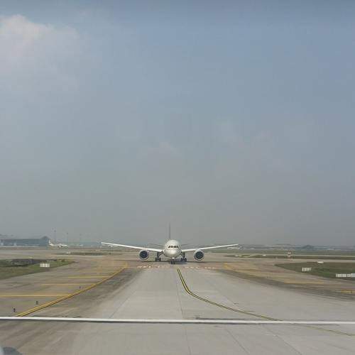 Passing Flight on Runway