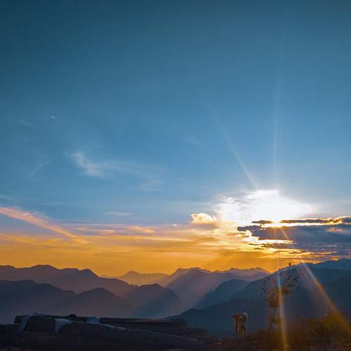 The sunsets