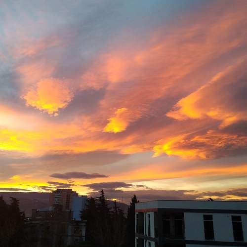 Winter sunset