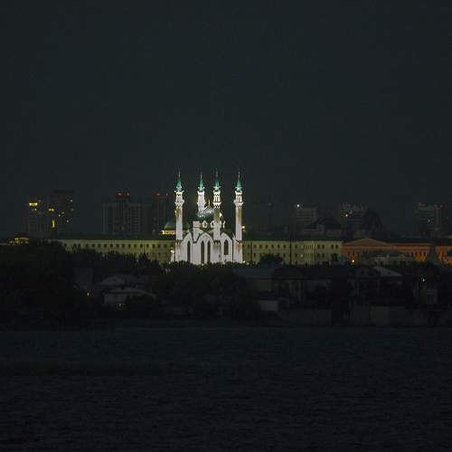 Казань  ночью
