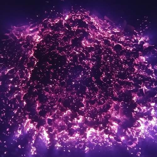 The universe of a dying campfire