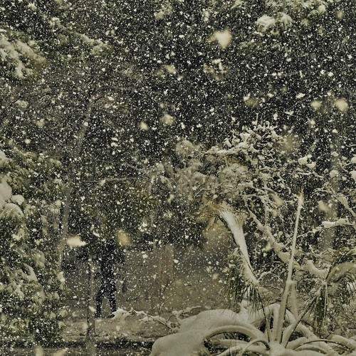 Snowing in Athens