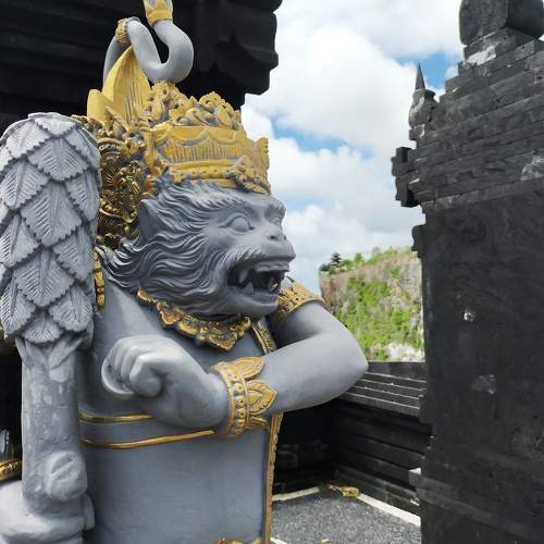 the Guardian statue from southern Bali