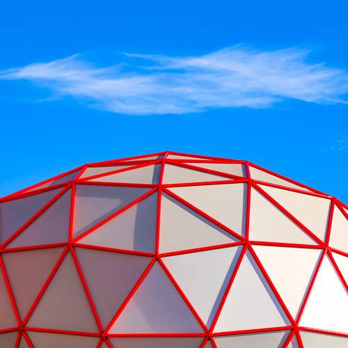 Red and Blue Architecture