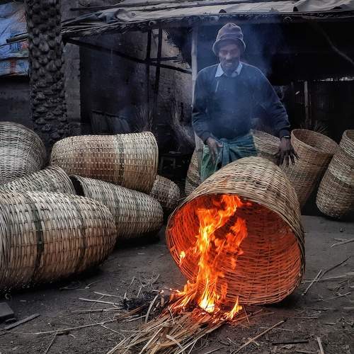 A man in work