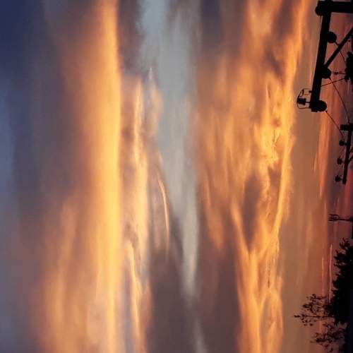 Por do sol.