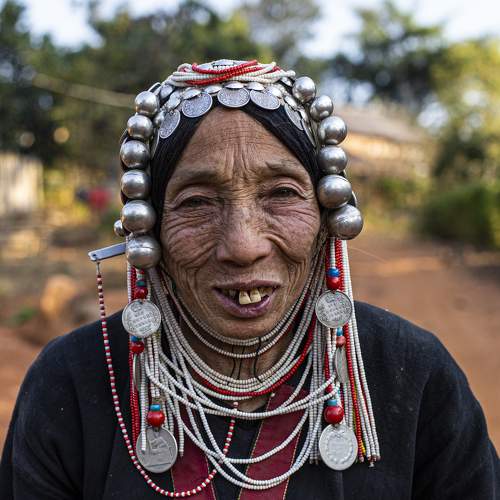 Burmese Akha woman