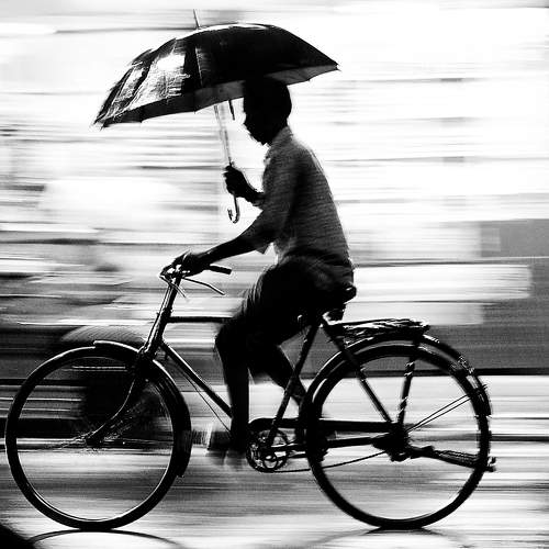 Man with Umbrella