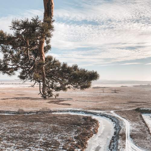 Frozen river
