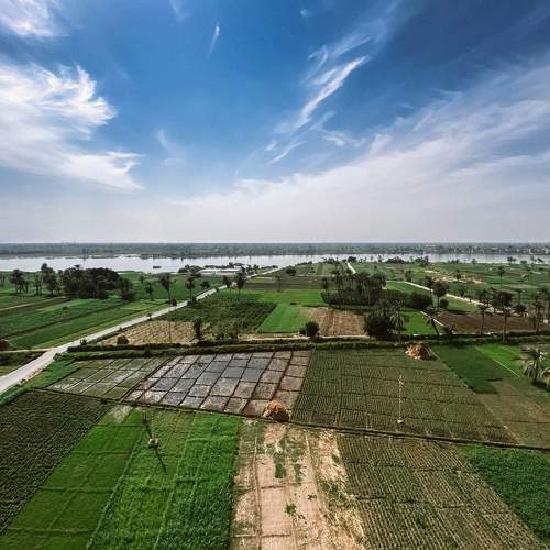 Heaven, Nile and farmland in one picture