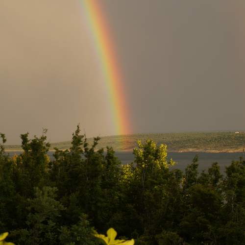 After raining