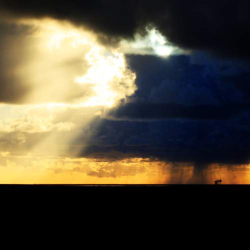 Under a thick cloud