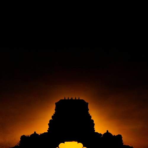 Sunset at bhadrakali temple
