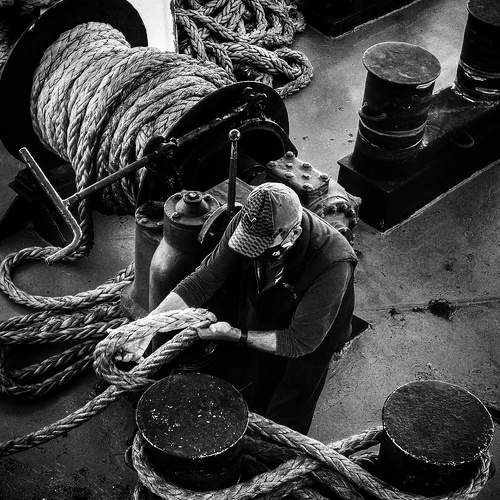 Seaman at work
