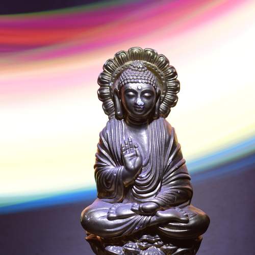 Lord buddha light painting photography