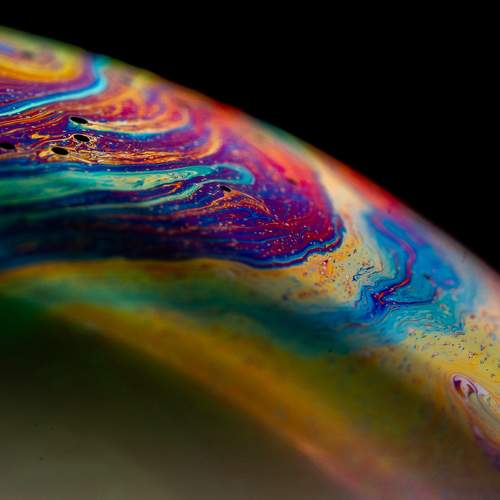Black holes on a bubble