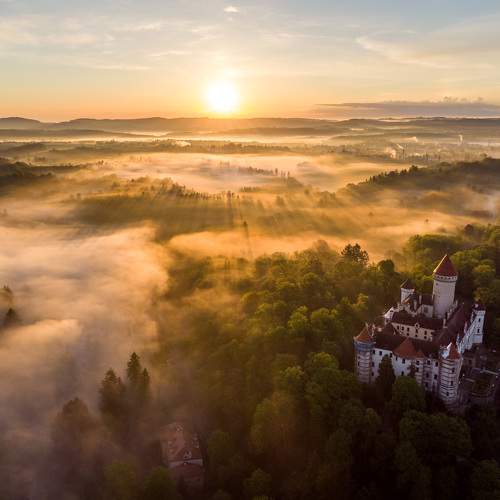 Sunrise on the Konopiště