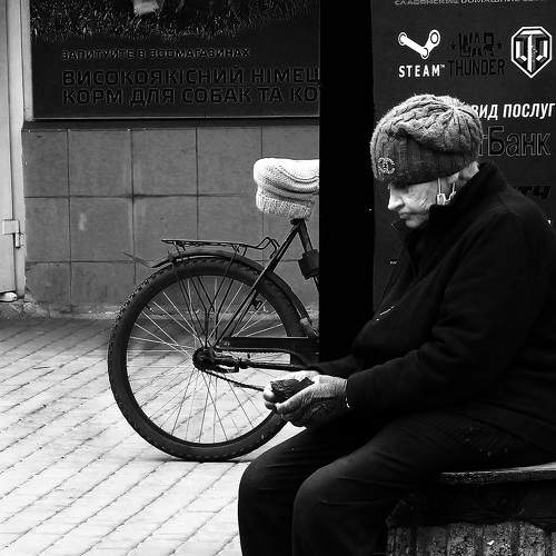 Bread and pigeons / Хлеб и голуби