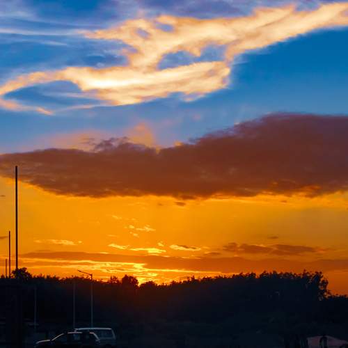 Clouds During Evening Sunset